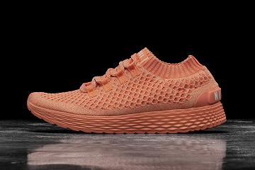 Women's Nobull Melon Knit Running Shoes Orange | SG H2646A